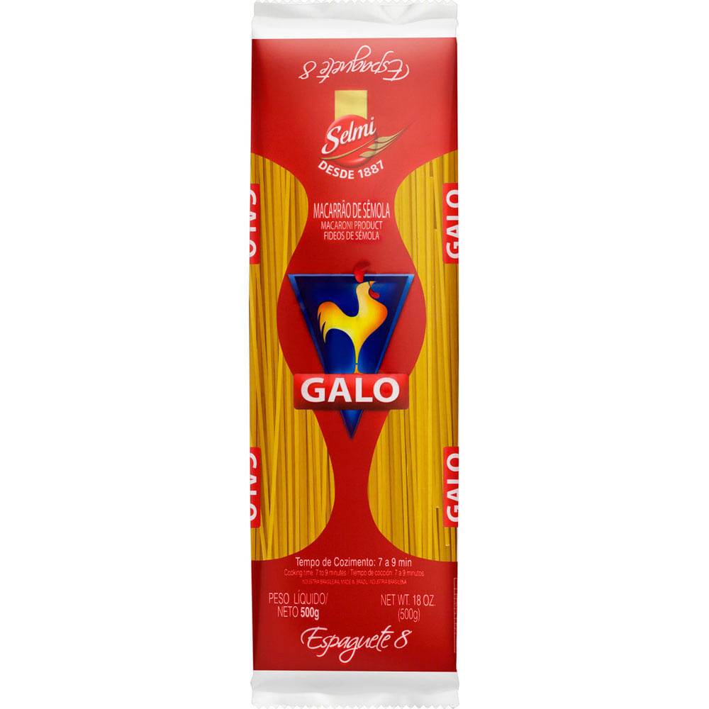 MACARRAO GALO ESPAGUETE PENA 500G