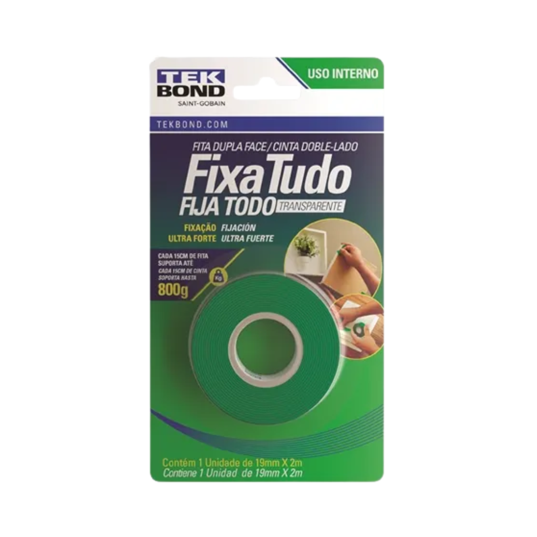 FITA DUPLA FACE TEK BOND 19MM C2M INTERIOR