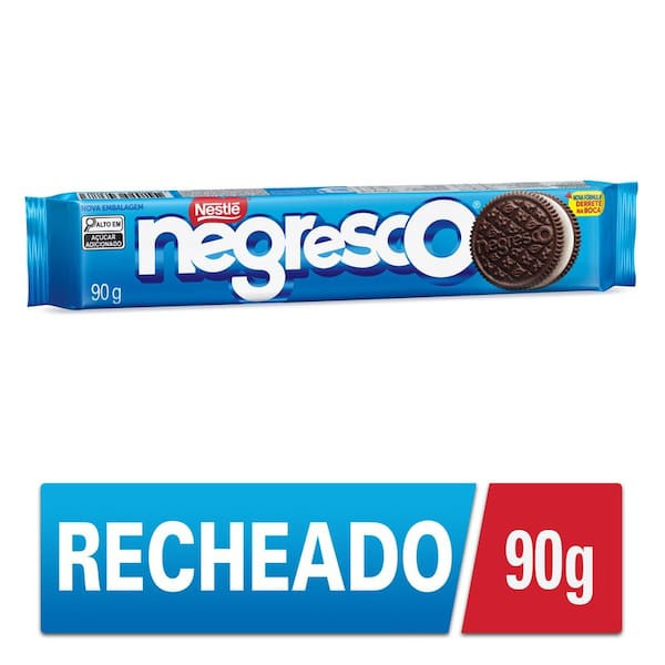 Biscoito de Chocolate Recheio Baunilha Negresco 90g