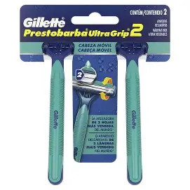 Barbeador Descartavel Prestobarba UltraGrip (Gillette) c/2