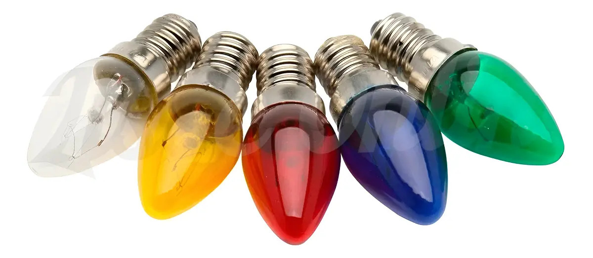 Lampada Chupeta Colorida E-14 Cor Da Luz Vermelho