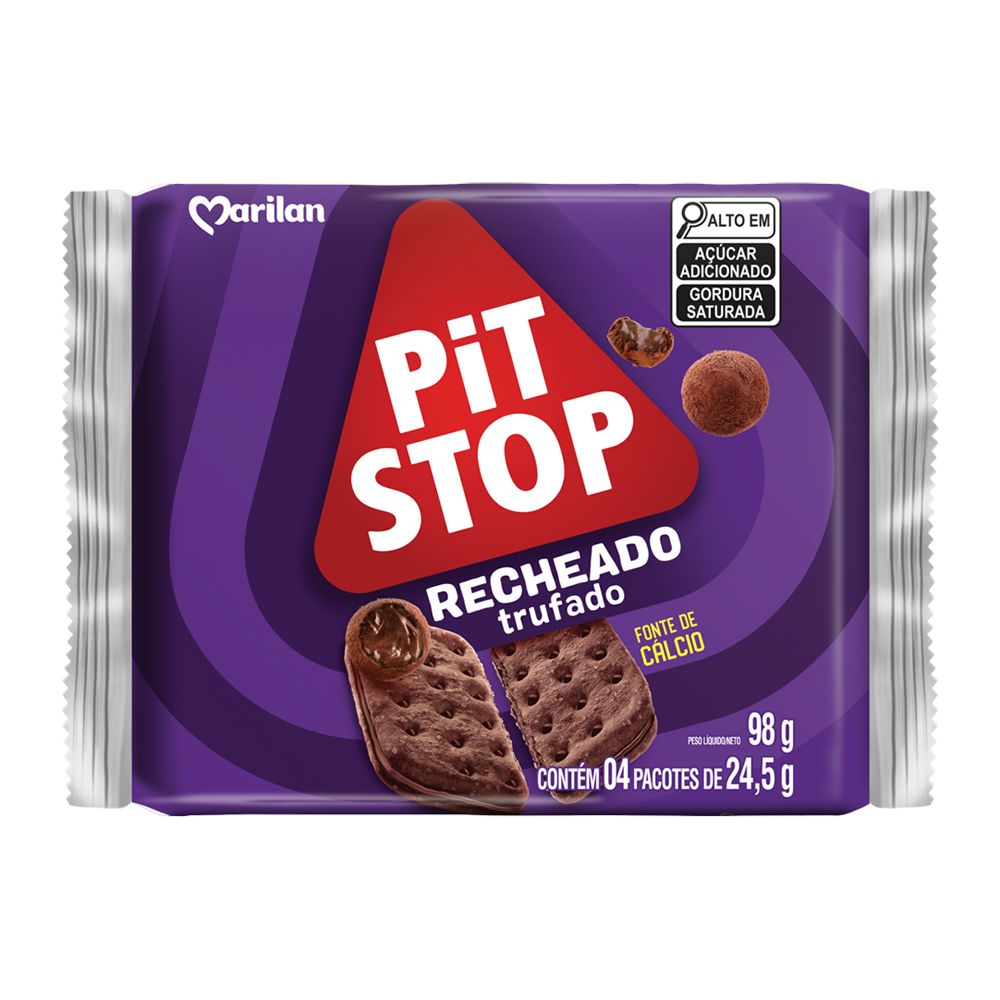 BISC PIT STOP RECHEADO TRUFADO 98G