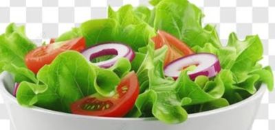 Salada (alface, tomate e cebola roxa)
