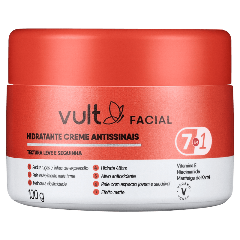 CREME FACIAL VULT ANTISSINAIS PT100G