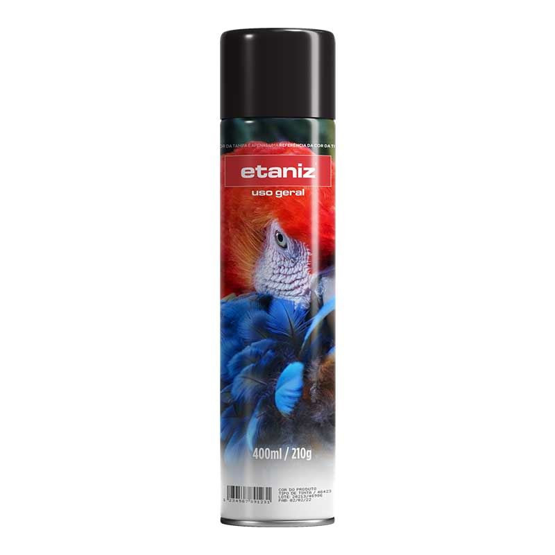 TINTA SPRAY ETANIZ PRETO FOSCO USO GERAL 400ML