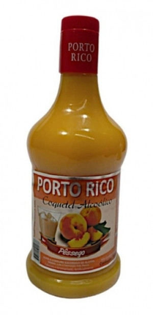 Coquetel Porto Rico Pessego 940ml