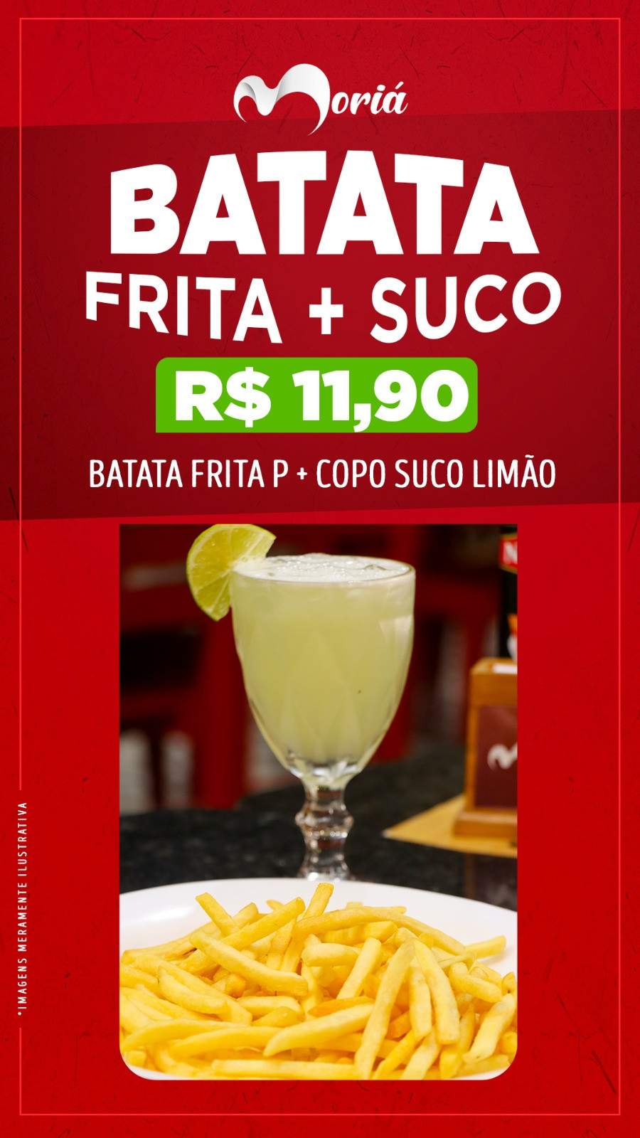 Batata P + Suco de Limão 300 ml