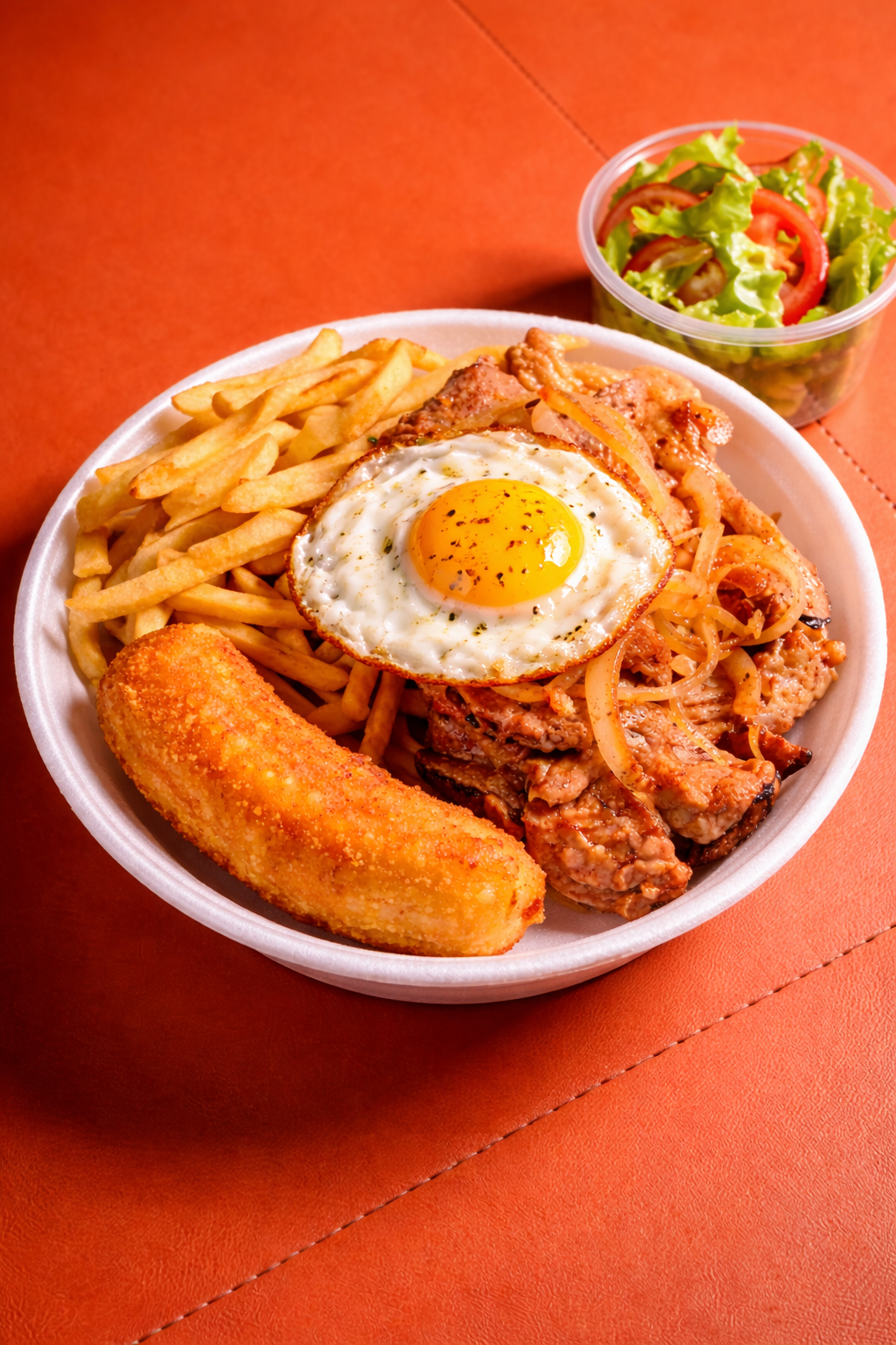 Bife a cavalo (marmita)
