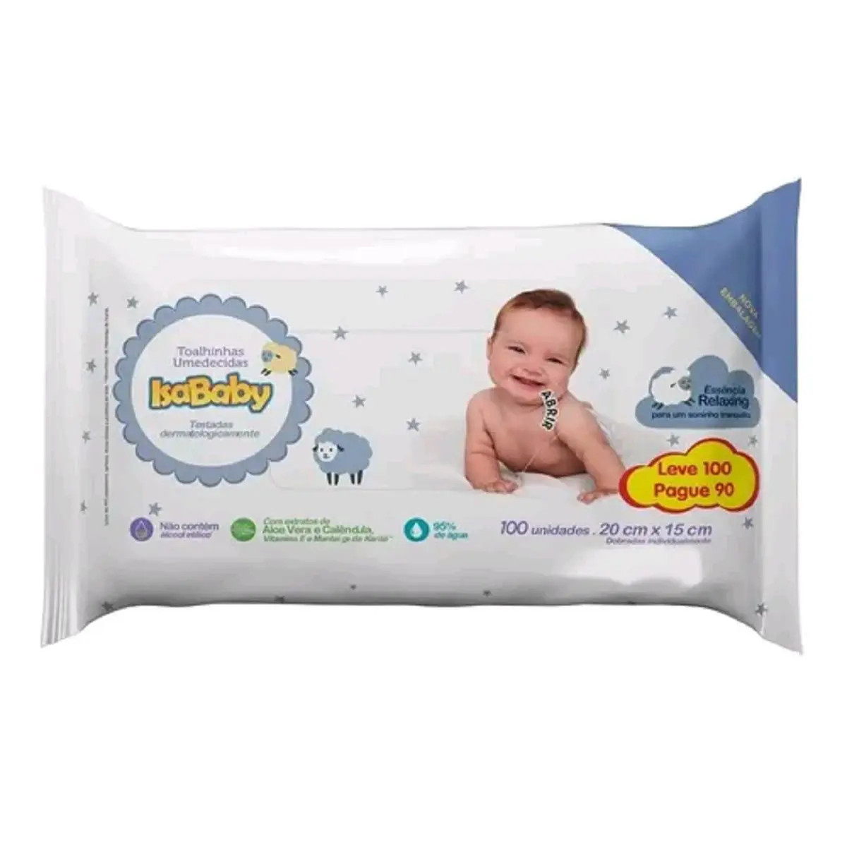 TOALHAS UMIDECIDAS ISABABY 100 UND