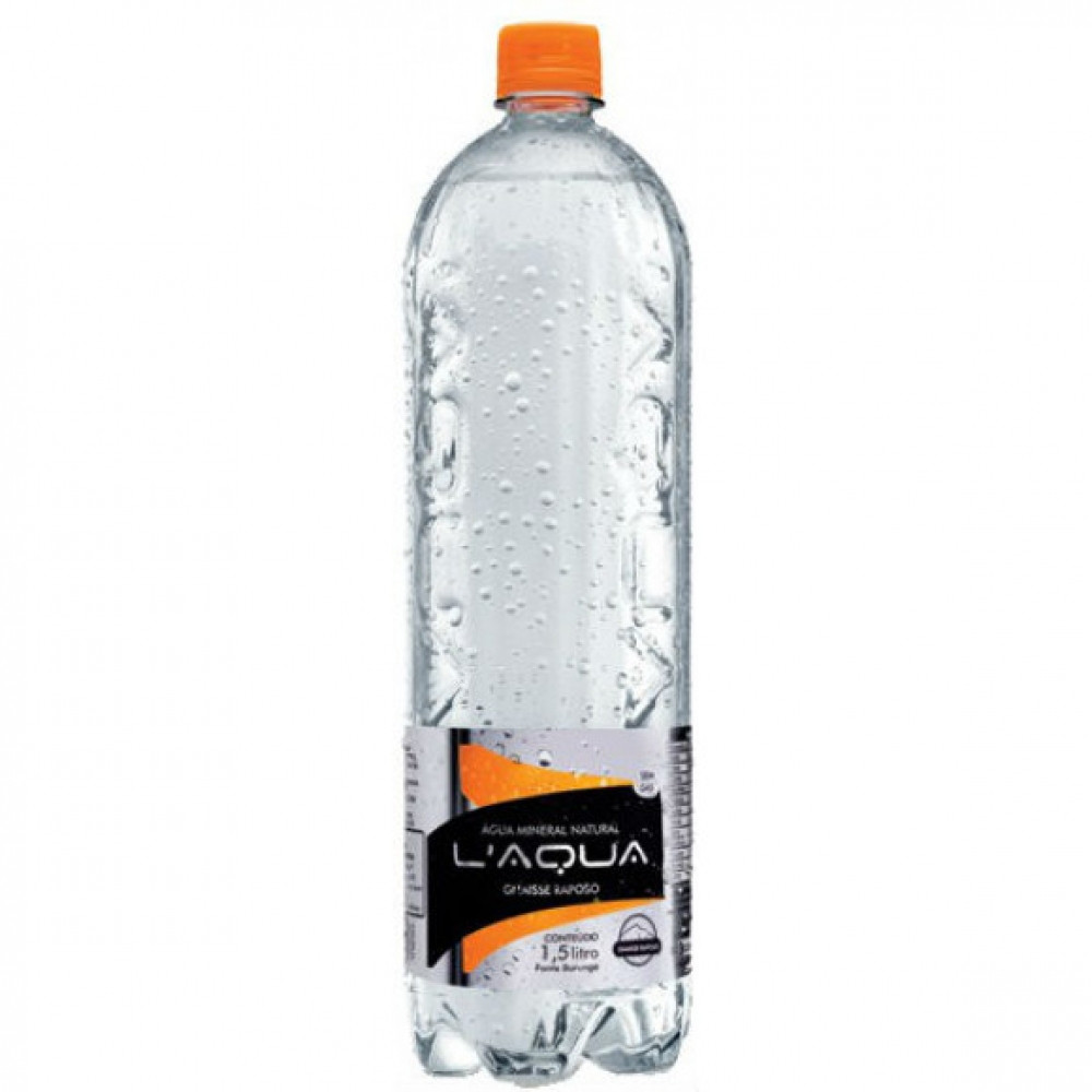ÁGUA MINERAL COM GÁS LAGUA 1,5LT