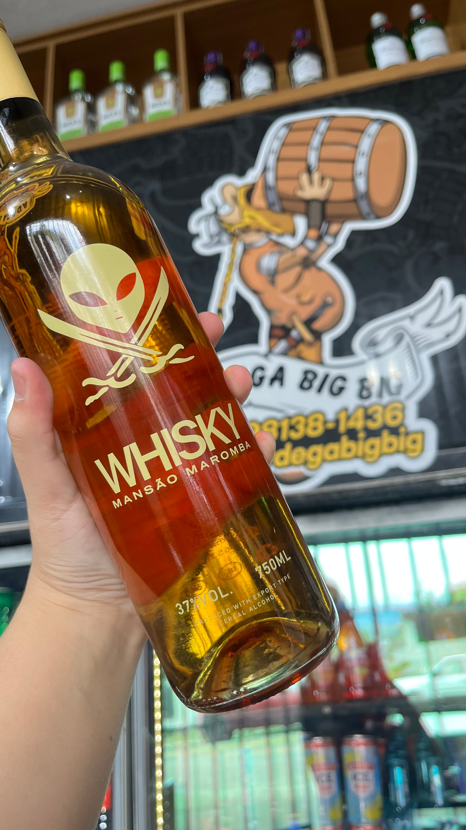 GARRAFA WHISKY MANSÃO MAROMBA 