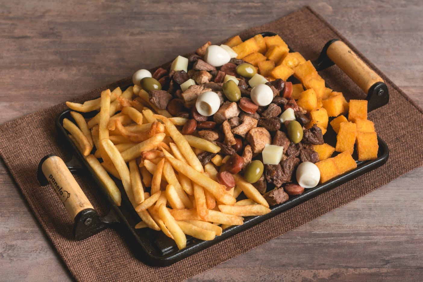 Carne no cesto