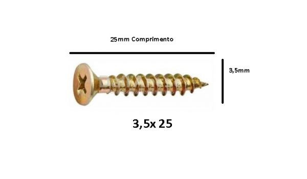 PARAFUSO 3,5X25 PARANA C/10UN