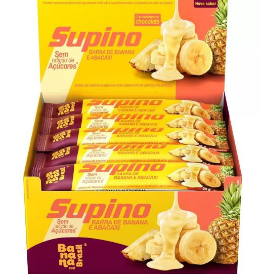 BARRA SUPINO BANANA E ABACAXI 24GR