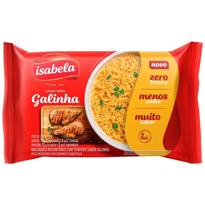 Massa miojo galinha