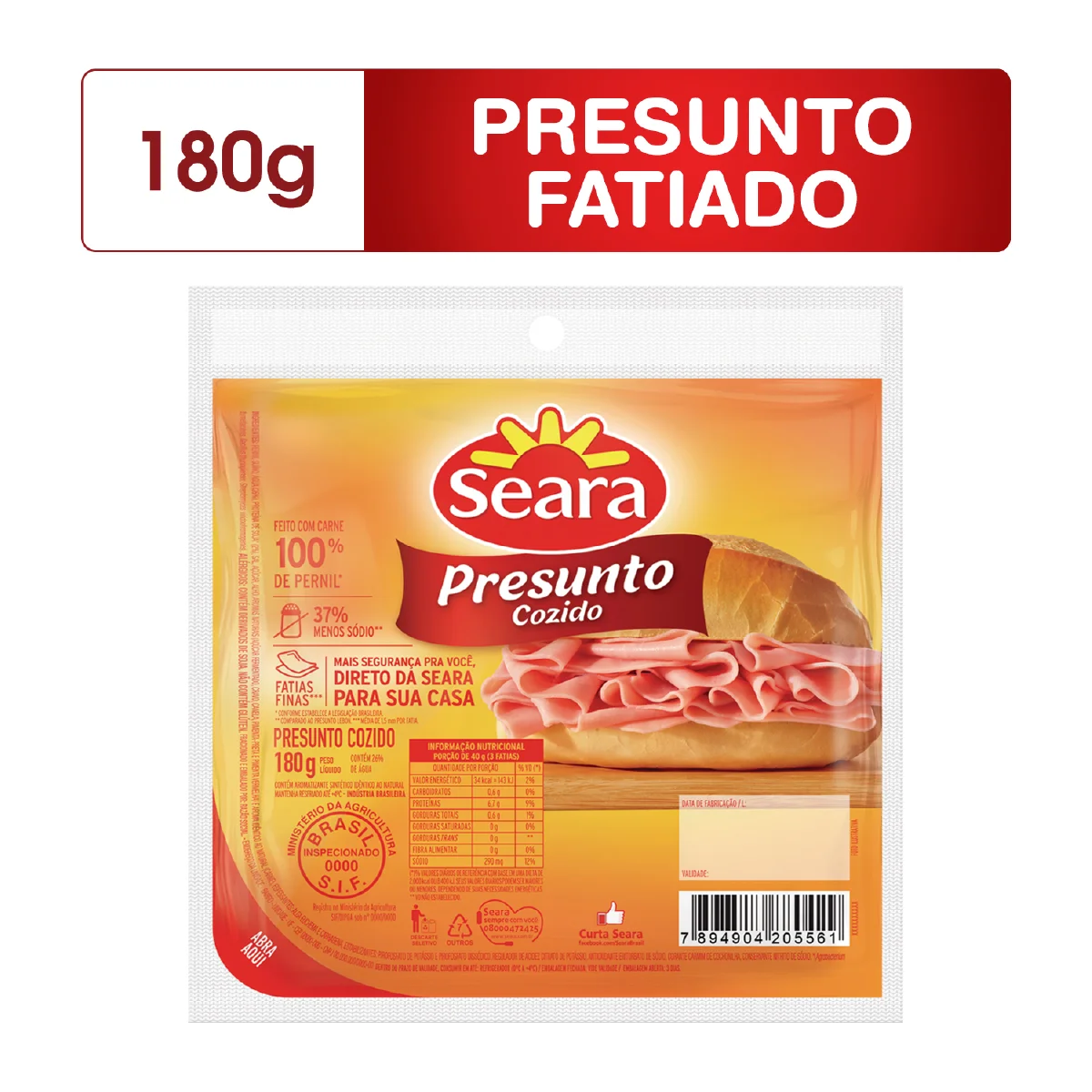 Presunto seara 180 g (Encartelado)