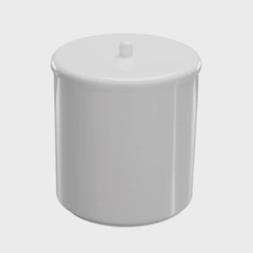 CESTO / POTE MULTIUSO C/ TAMPA 6L BRANCO LIXEIRA
