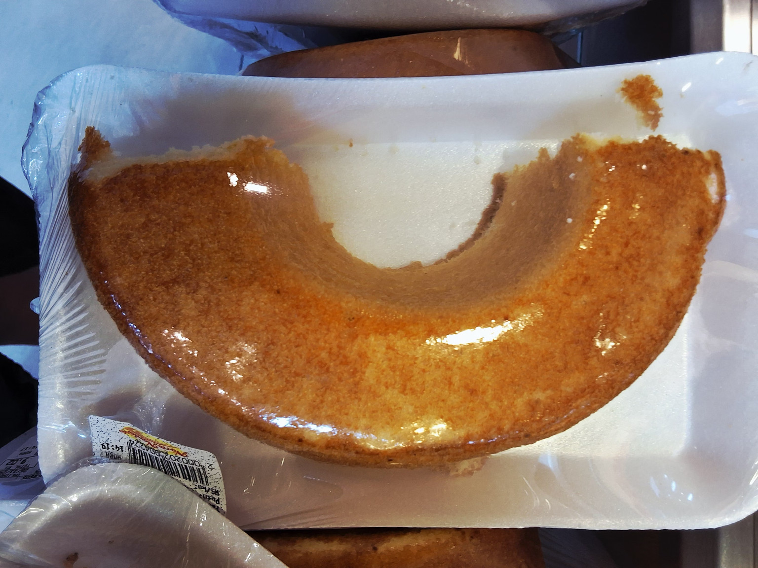 Bolo simples massa Branca bandeja 1/2 metade