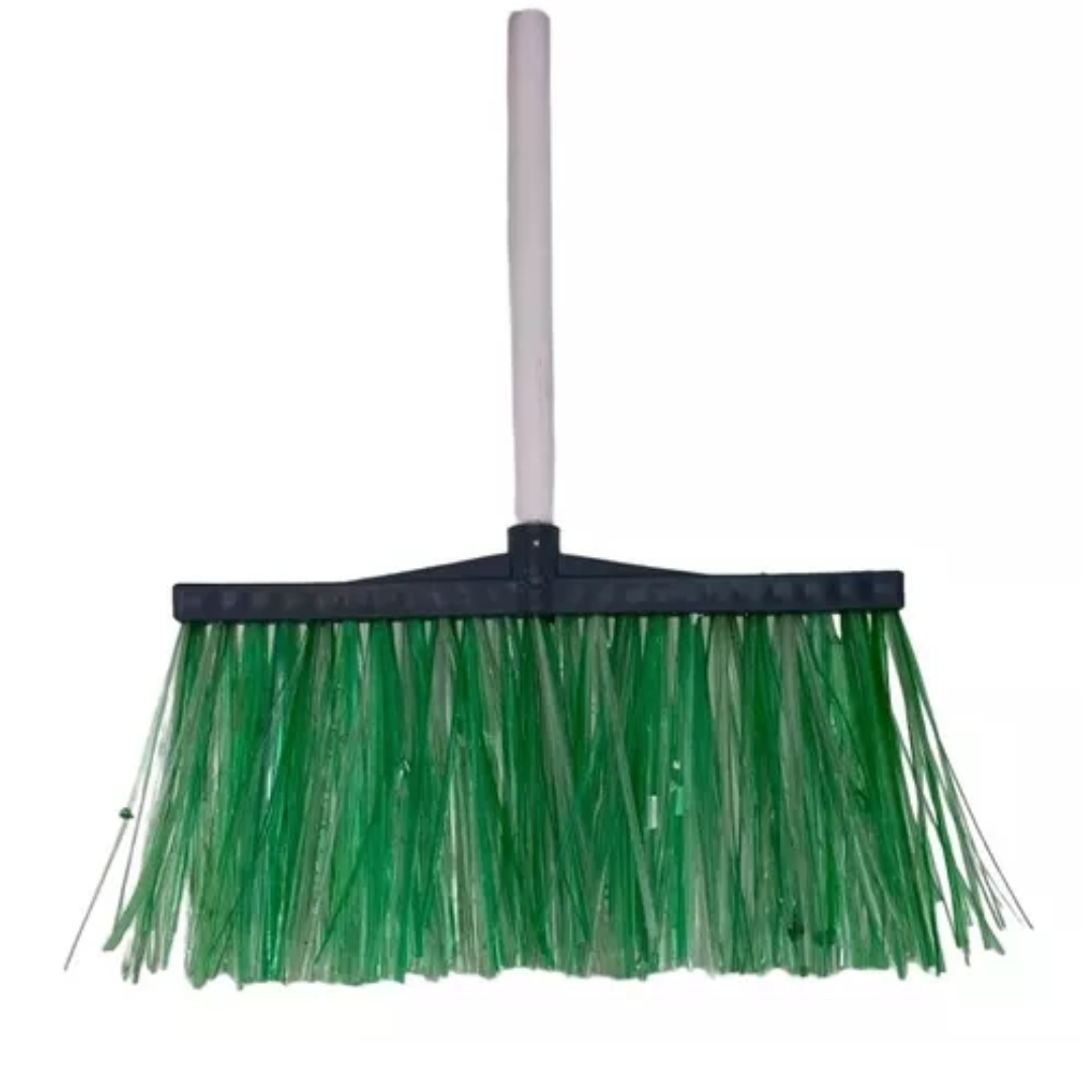 VASSOURA PET CANALETA 40CM CABO 120CM