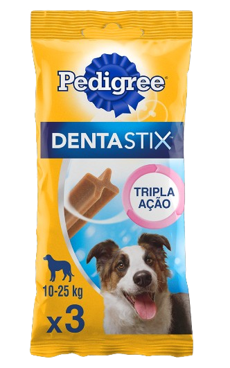 Petisco para Cães Adultos Raças Médias Dentastix Cuidado Oral Pedigree 3un