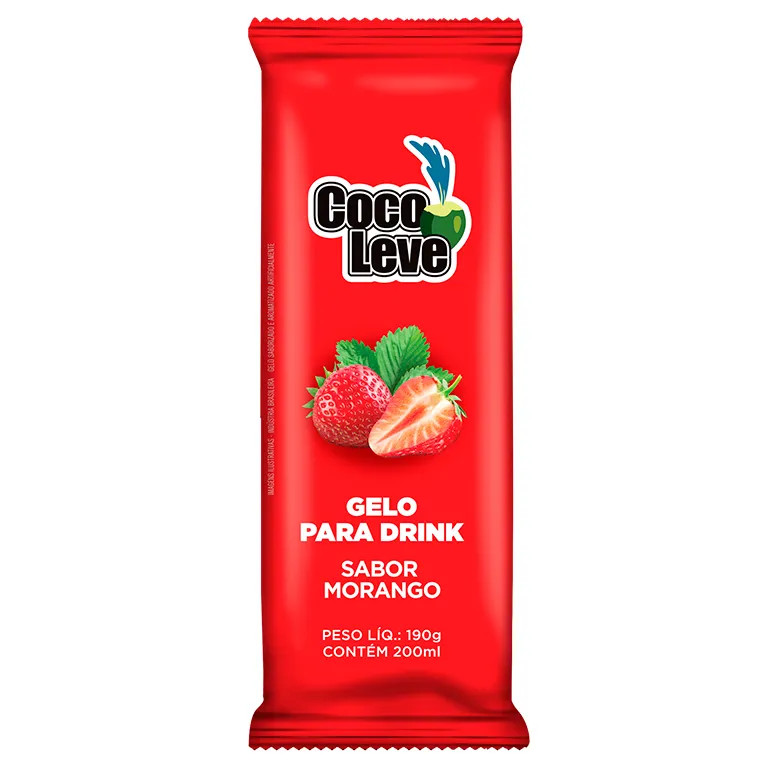 Gelo de Morango - Coco Leve 190g