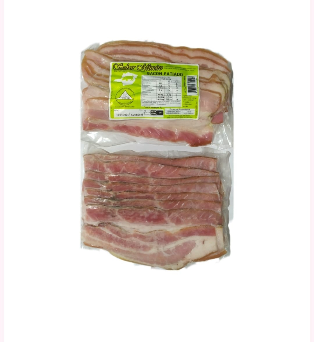 BACON FATIADO CONGELADO SABOR MINEIRO