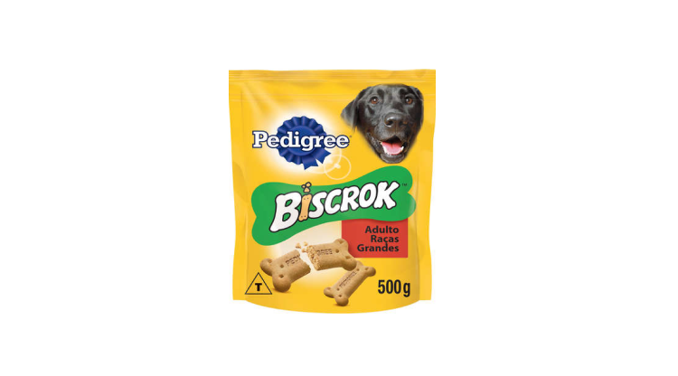 Biscoito Pedigree Biscrok Maxi para Cães Adultos de Raças Grandes 