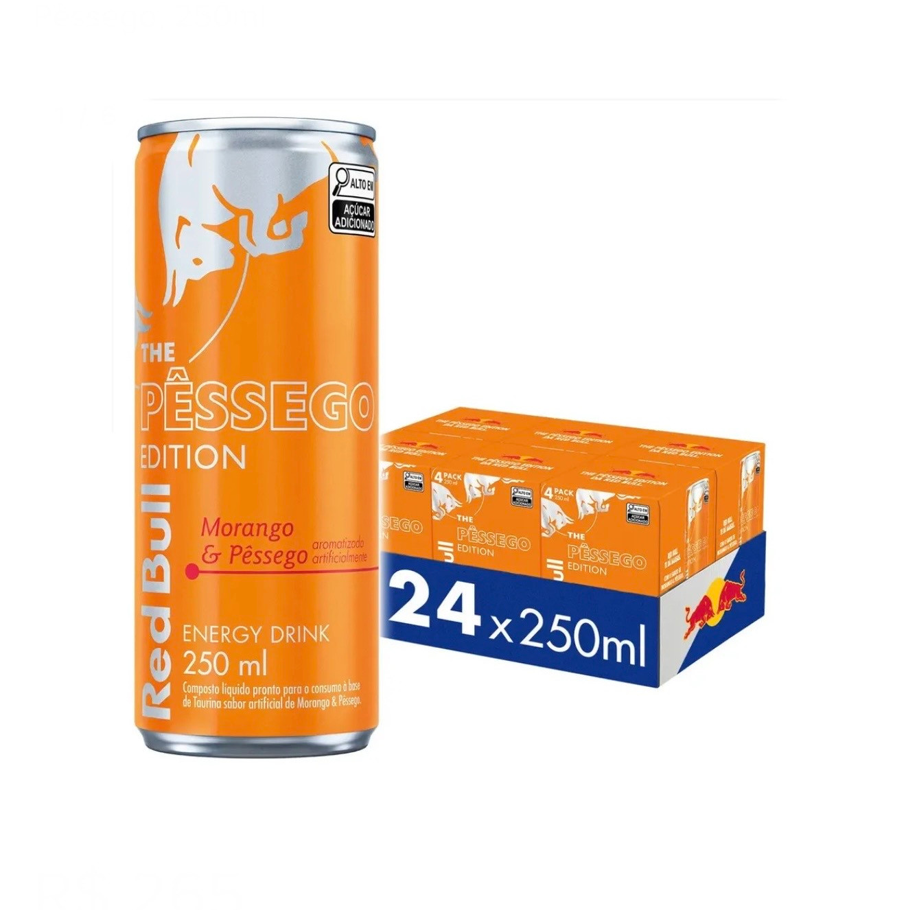 FARDO RED BULL PÊSSEGO COM MORANGO 