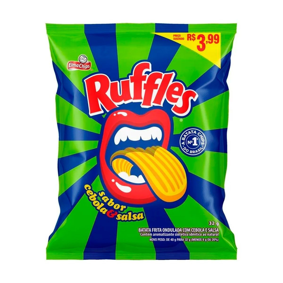 Batata Ruffles Pq Cebola&Salsa 32g