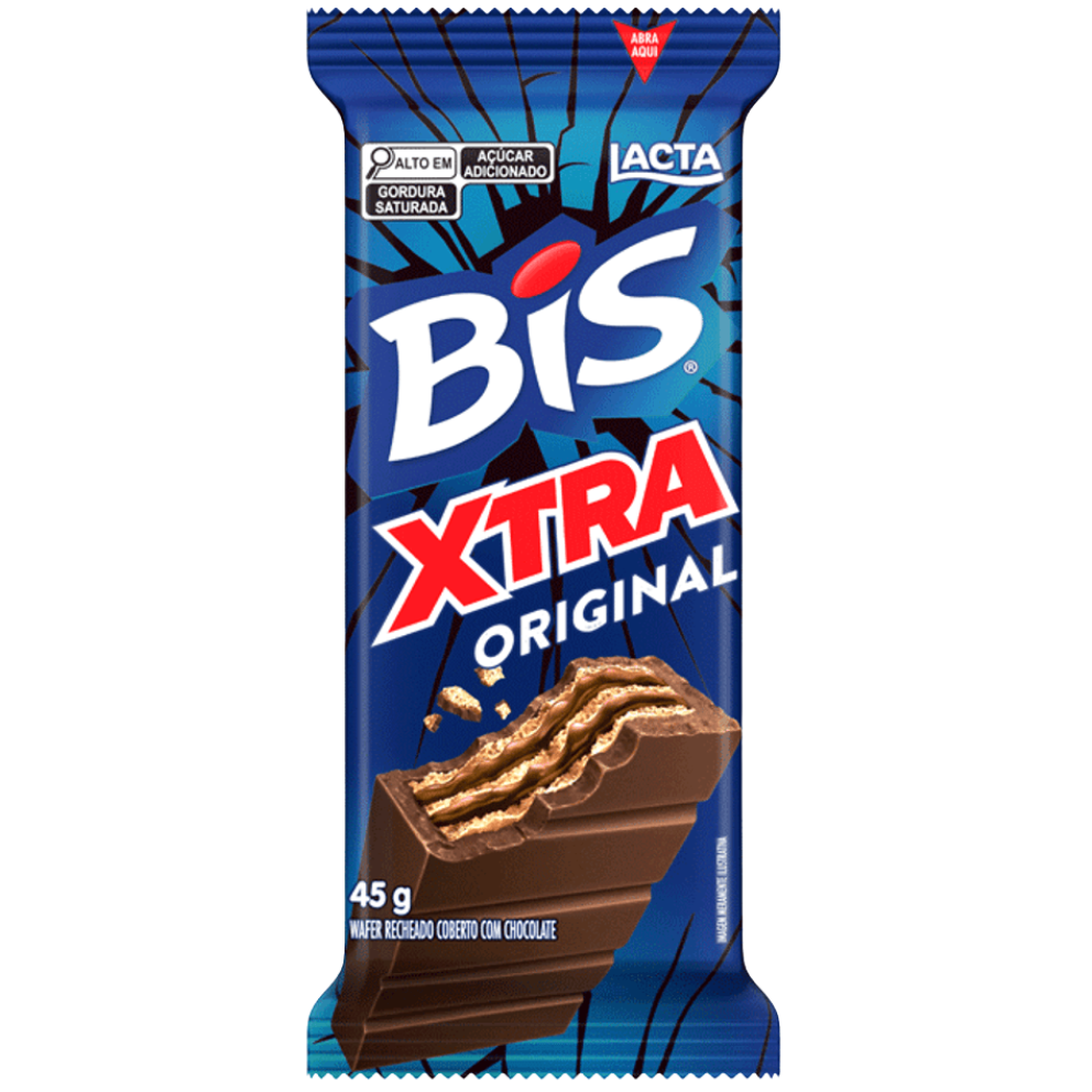 BIS XTRA AO LEITE LACTA 45G