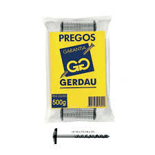 PREGO TELHEIRO GERDAU C/BORRACHA 18X27 500G 