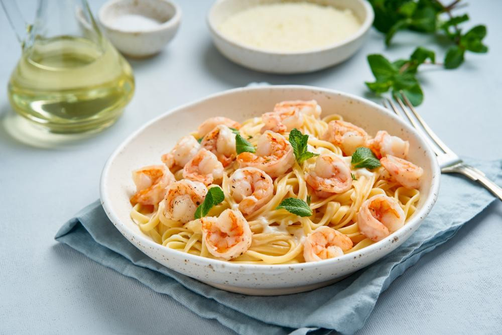 Macarrão Ao Molho Branco Camarão