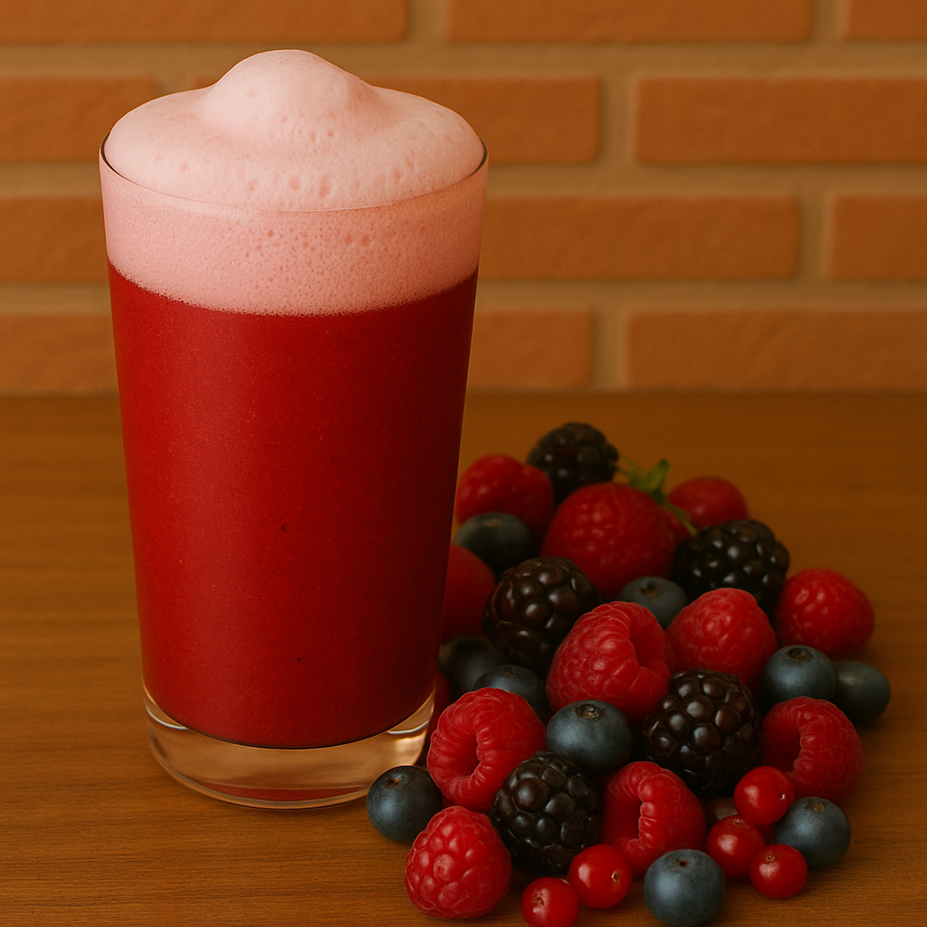 Suco polpa de frutas vermelhas 