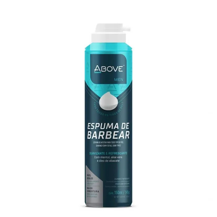 ESPUMA DE BARBEAR ABOVE TODOS TIPOS DE PELE 150ML 