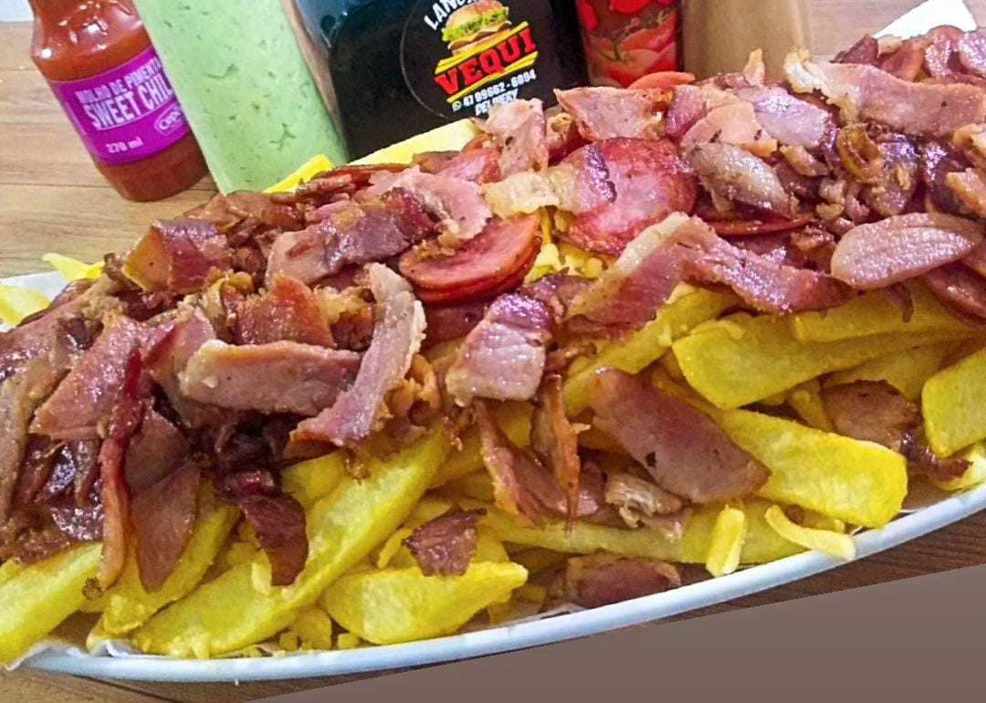 Batata Frita com Bacon - MÉDIA
