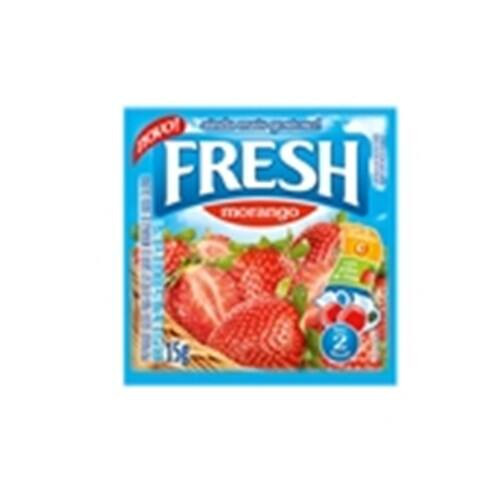 Refresco em Pó Fresh Sabor Morango Sachê 15g