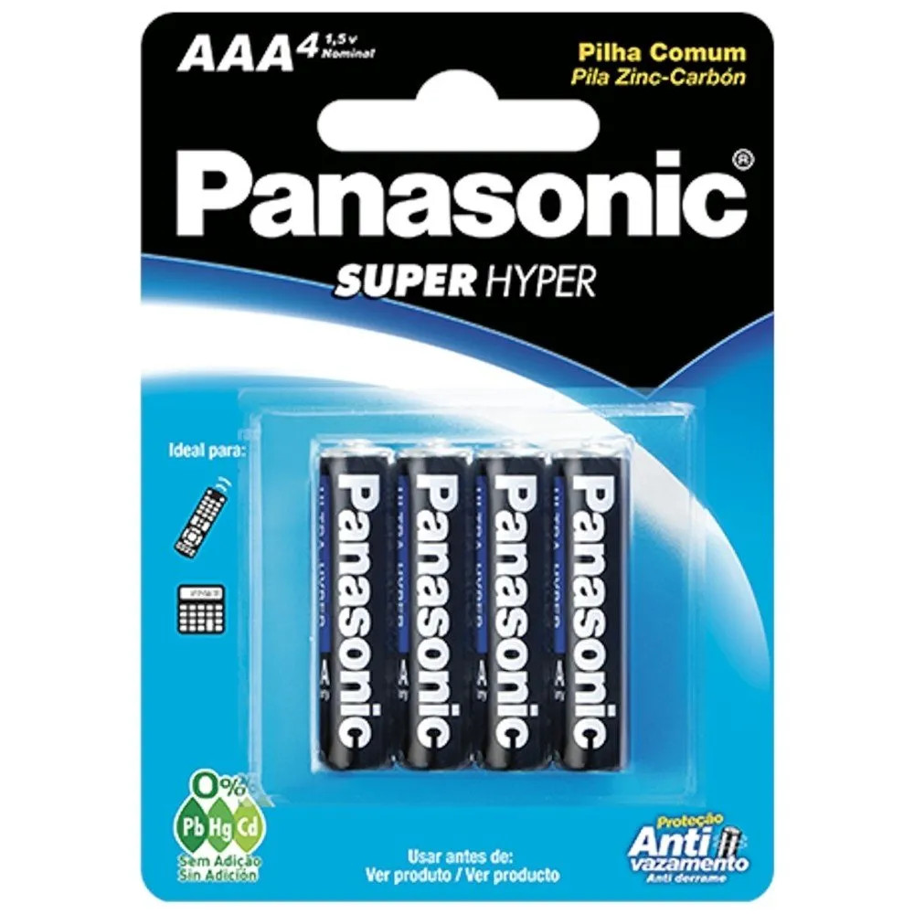 Pilha Panasonic Comum Palito C/4