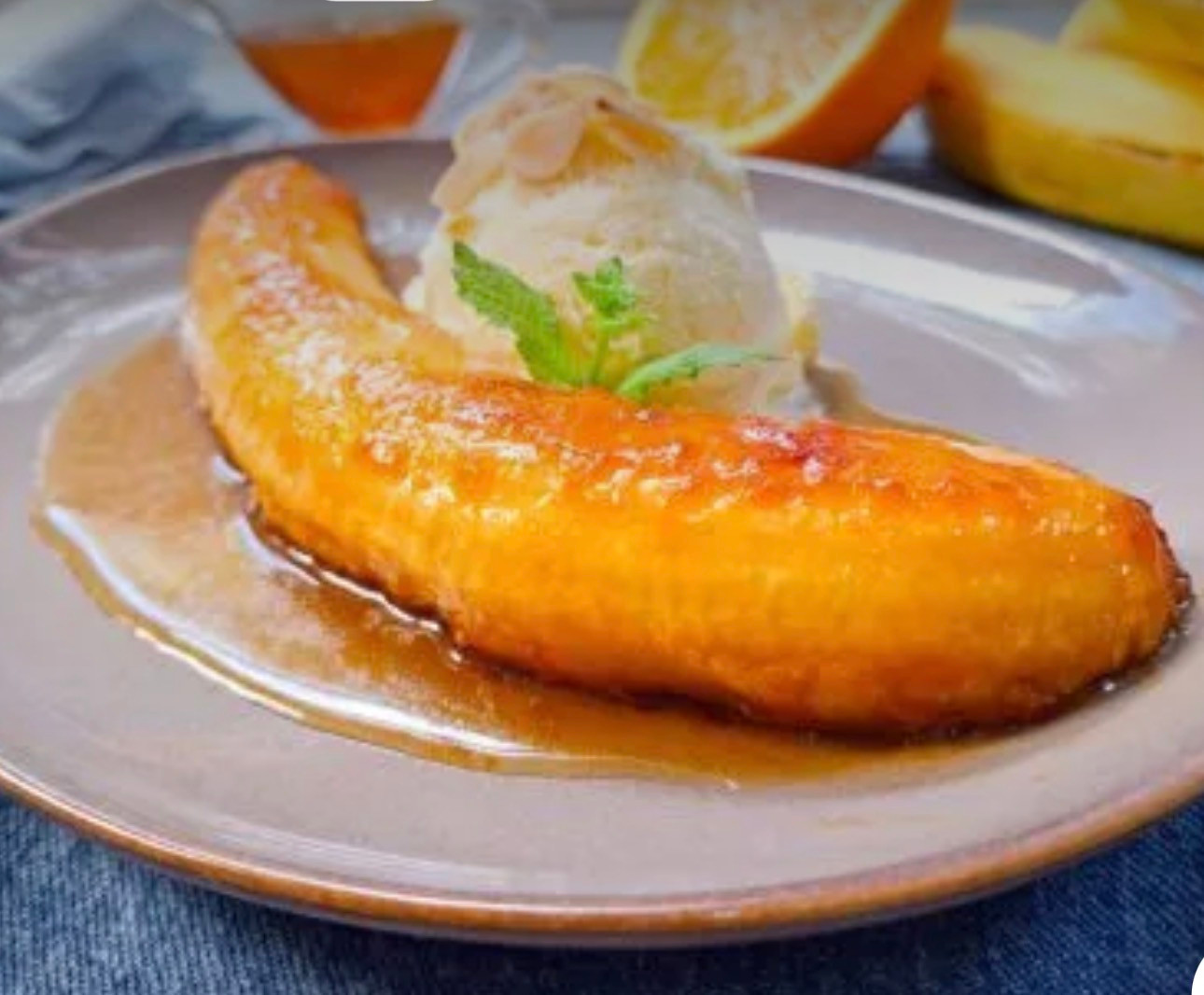 Banana flambada