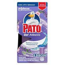 Deterg. sanitário Pato gel adesivo 2 discos lavanda