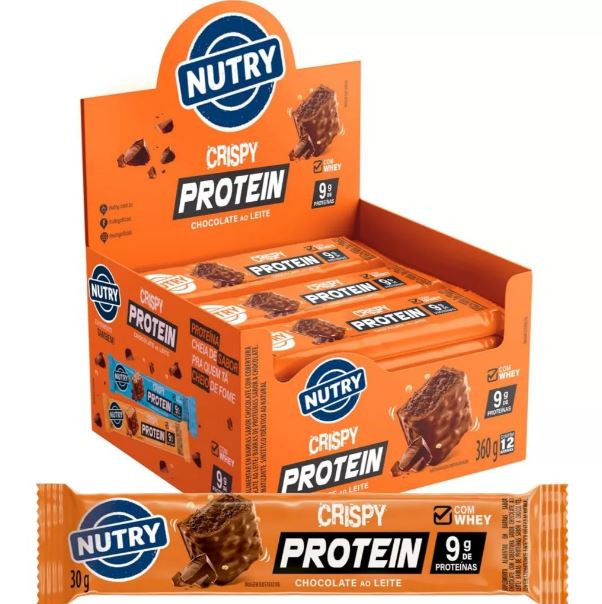 BARRA CRISPY CHOCOLATE AO LEITE NUTRY 30G