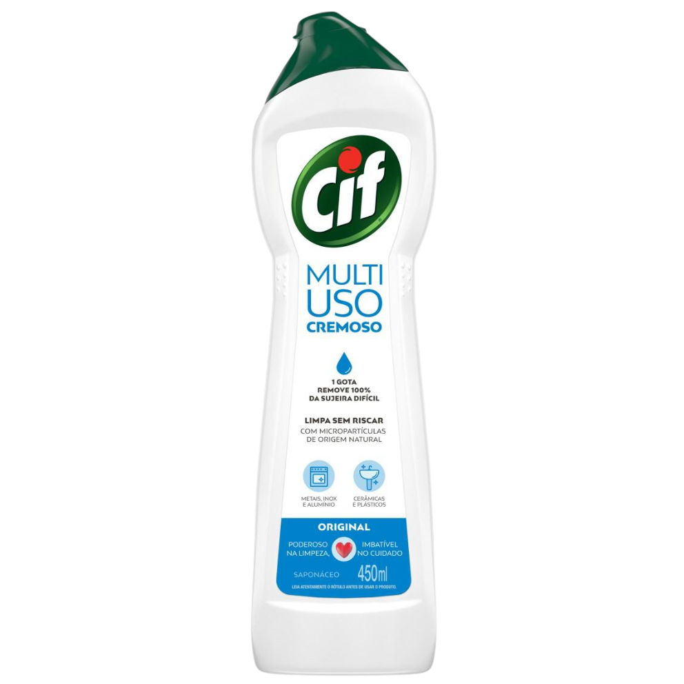 CIF CREMOSO MULTIUSO  LIMPEZA MILAGROSA 450ML