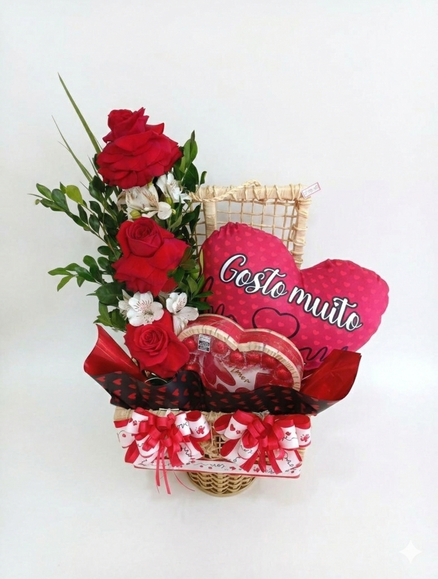Arranjo com rosas colombiana