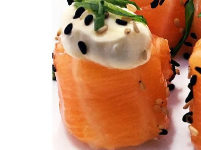 Joy salmão com cream chease