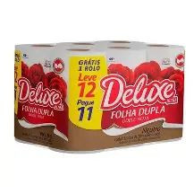 DESCARTÁVEL  -PAPEL HIGIÊNICO FOLHA DUPLA DELUXE COM 12 UN