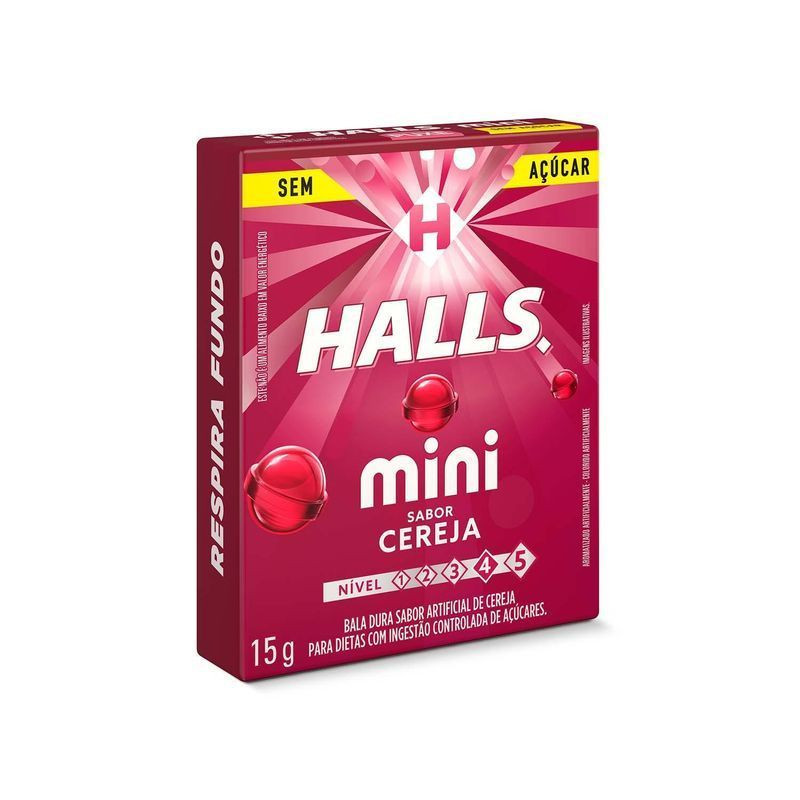 DROP HALLS MINI CEREJA 15GR