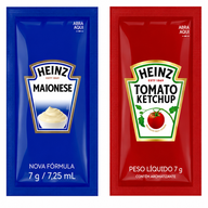 SACHES DE MAIONESE E KETCHUP HEINZ