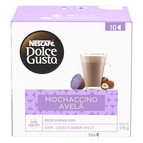 Mochaccino Avelã em Cápsulas 17g Nescafé Dolce Gusto 10un
