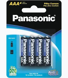 PILHA AAA FINA PANASONIC