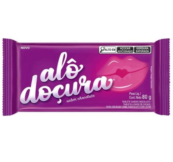 BARRA ALO DOCURA SABOR CHOCOLATE 80G