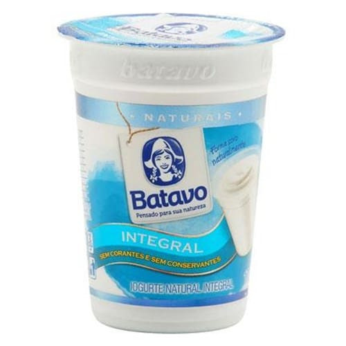Iogurte Batavo Natural Integral Copo 170g